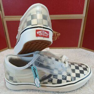 Vans Mens 4.5/Womens 6 Comfycush Slip-Skool Checkerboard Black/White VN0A4P3E5GX